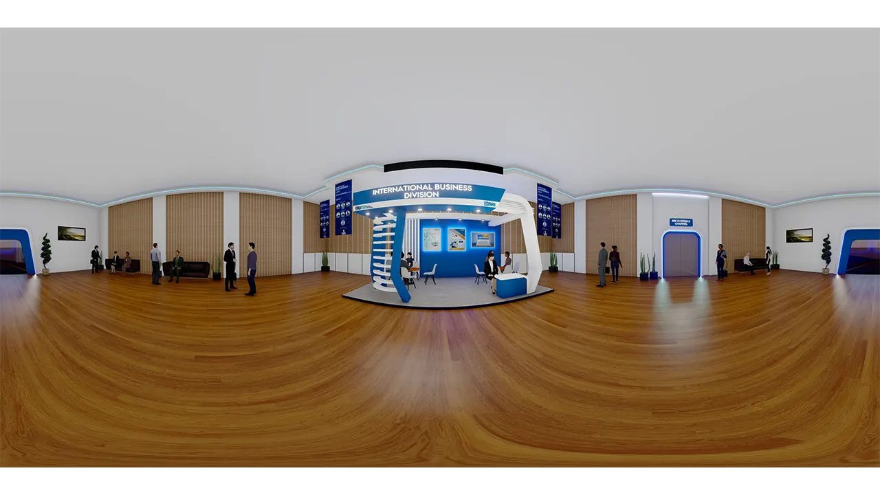 App BRI Virtual Gathering 2021: 3D Render 360° International Business Division