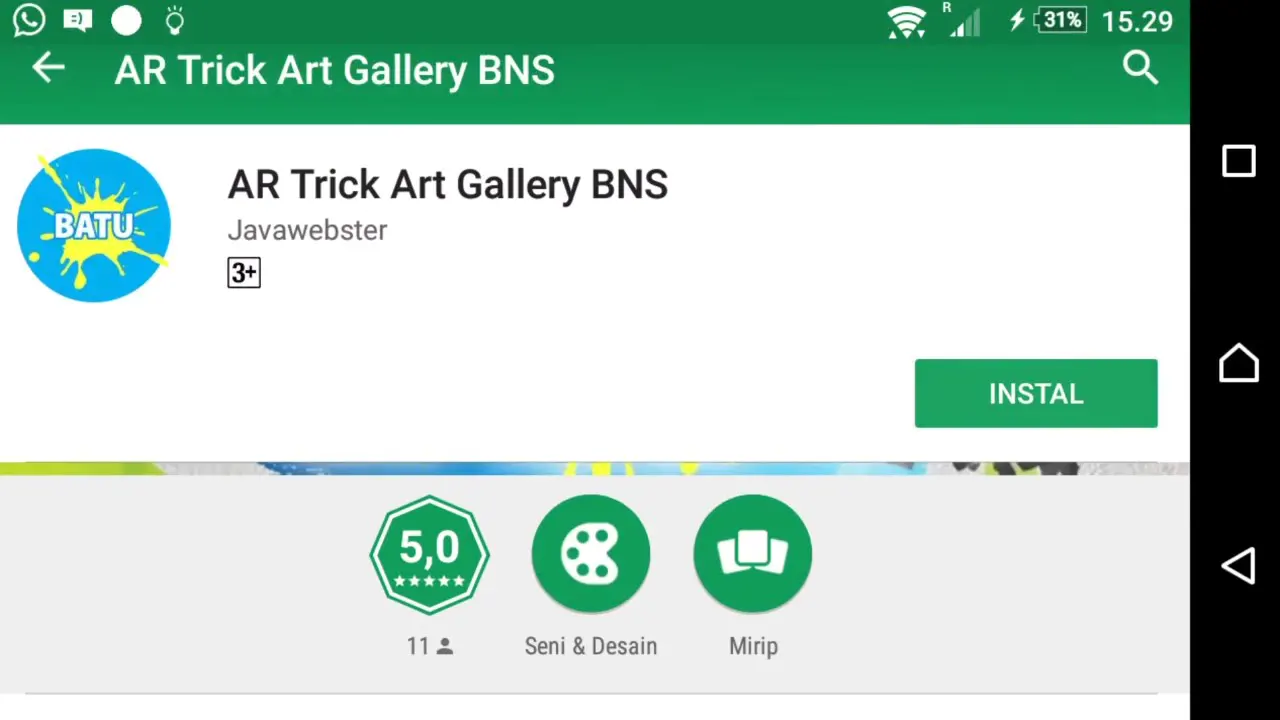 Augmented Reality Batu Night Spectacular BNS - Google Play Store